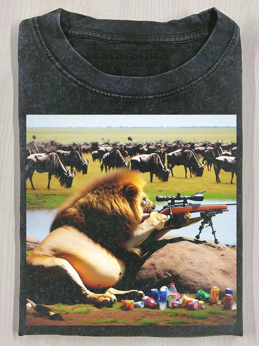 Wildman Hunting & Outdoor Robertson - Retro Faded Oversize Heavy Cotton Graphic