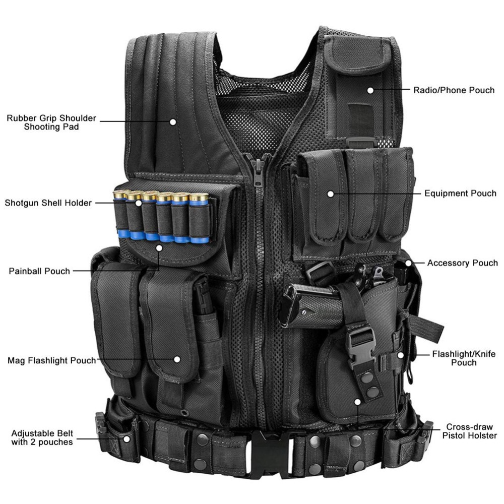 Adjustable Molle Tactical Vest - Hunting Outdoor Game incelemesi ve fiyatı