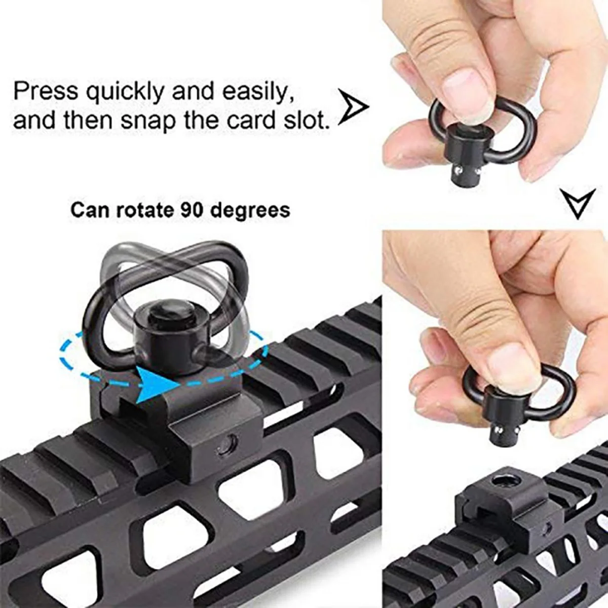 Tactical Strap Gun Sling Swive - Rifle Sling Swivel incelemesi ve fiyatı