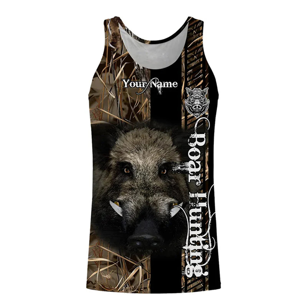 Custom Name Boar Hunter Tank T - Wildman Hunting & Outdoor Robertson incelemesi ve fiyatı