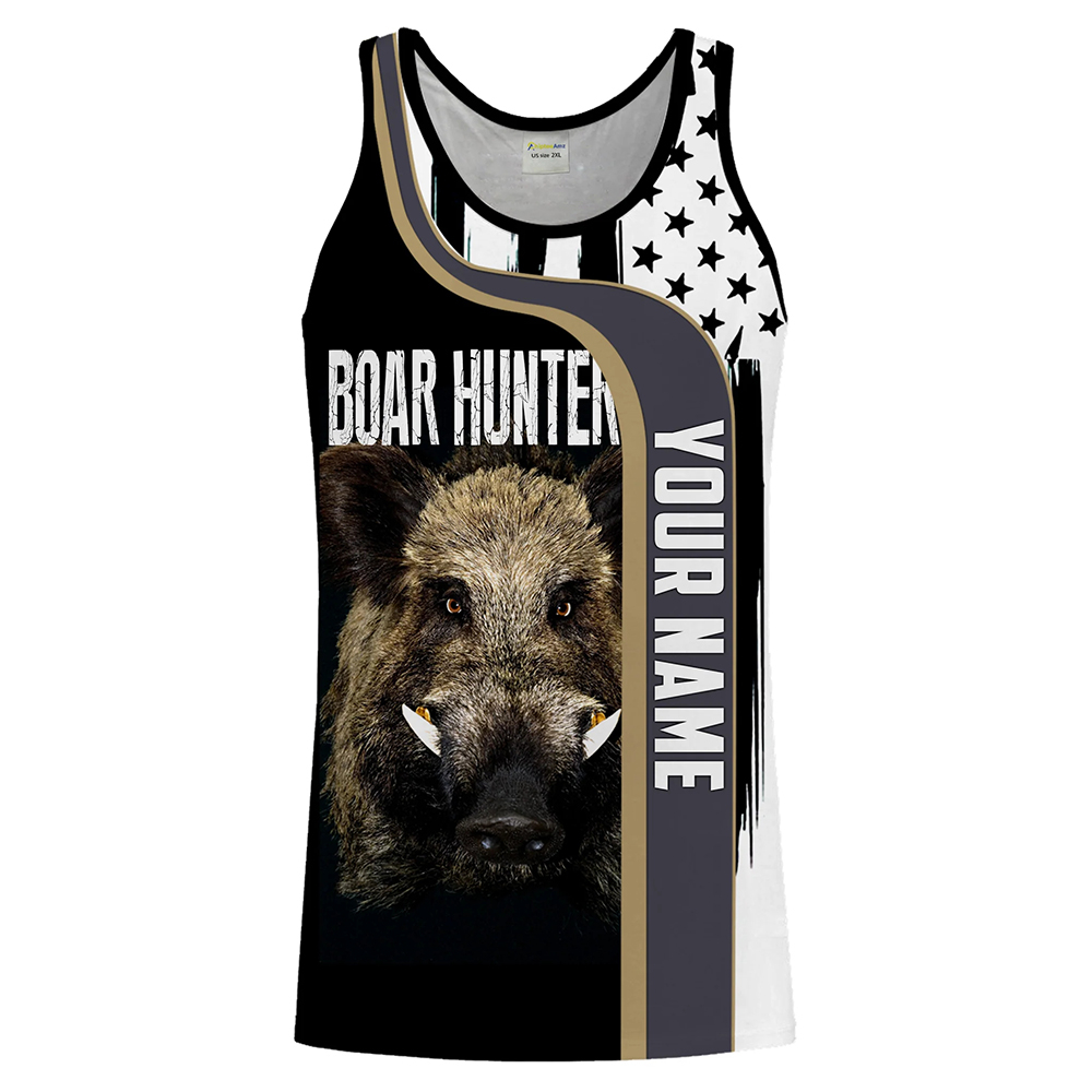 Custom Name Boar Hunter Tank T - Wildman Hunting & Outdoor Robertson incelemesi ve fiyatı