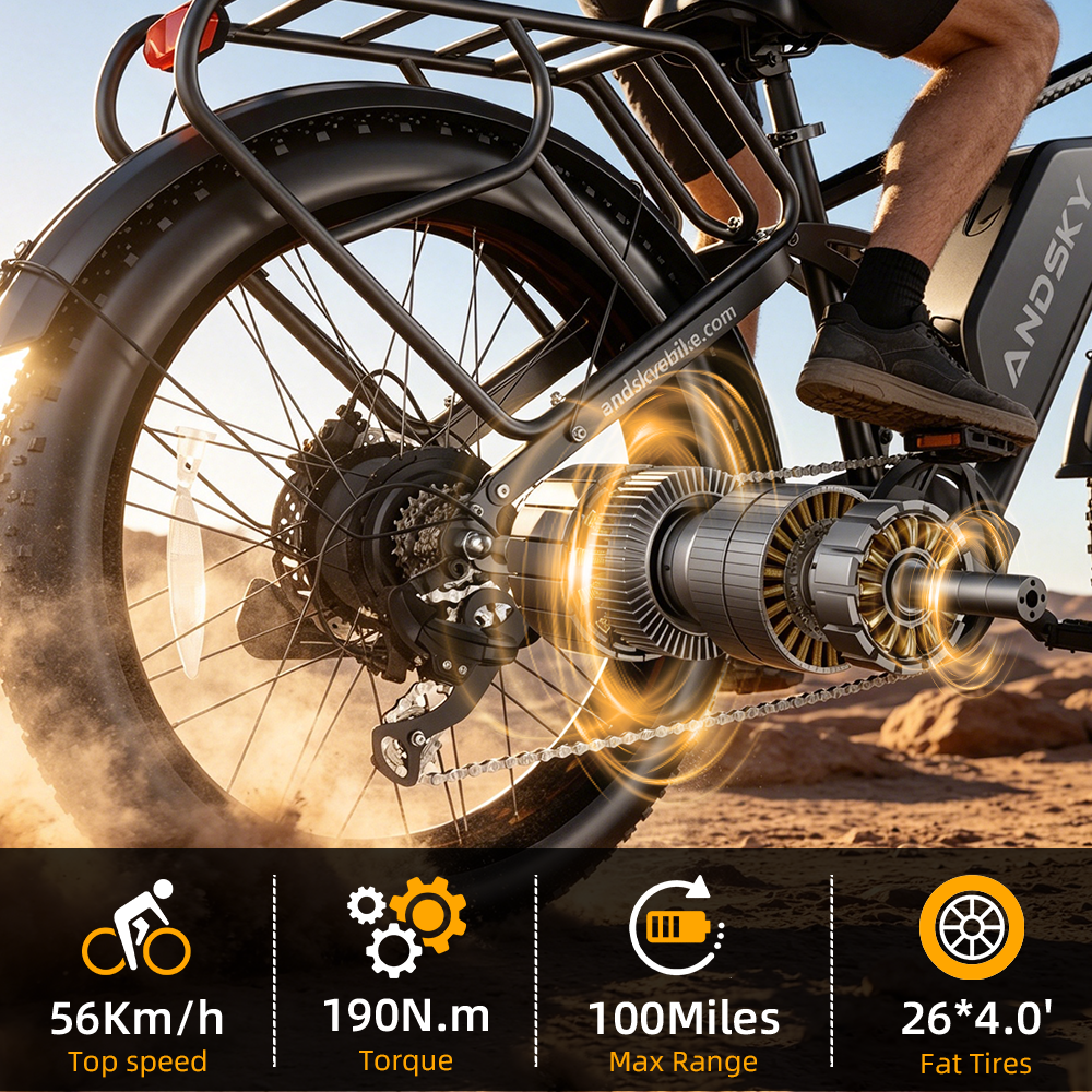 ANDSKY Apex50 AWD Electric Bik - Outdoor Hunting Electric Bike incelemesi ve fiyatı