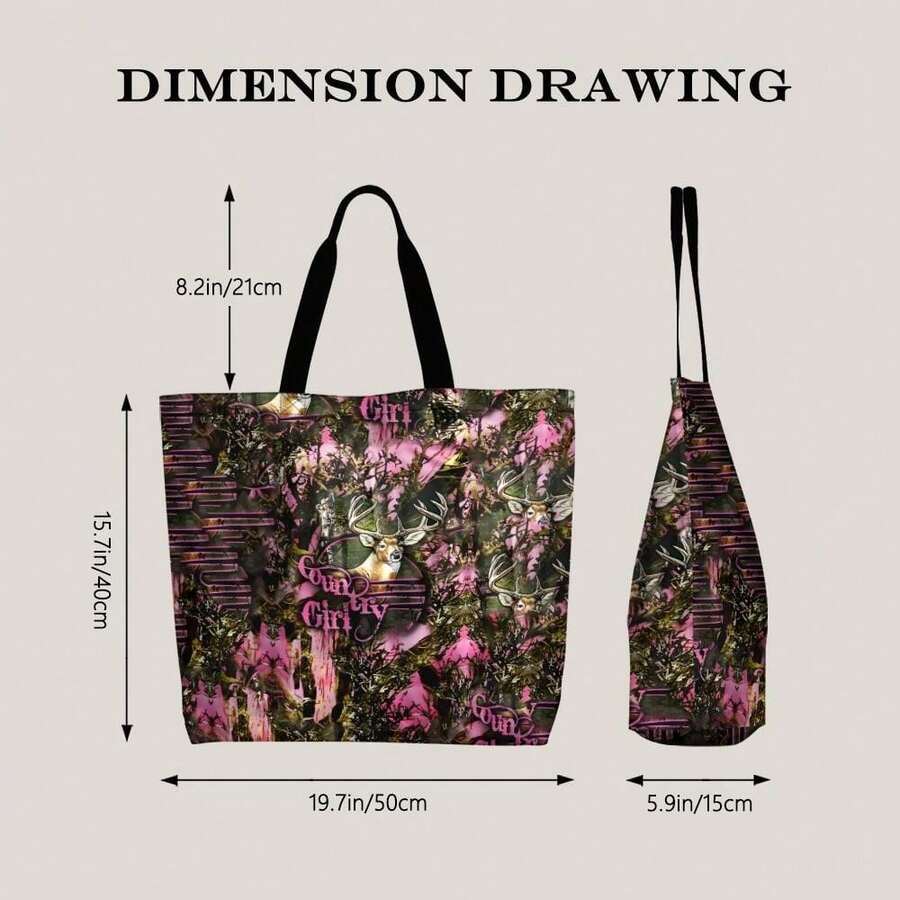 Pink Camo Deer Hunting Tote Ba - Hunting And Outdoor Shop incelemesi ve fiyatı
