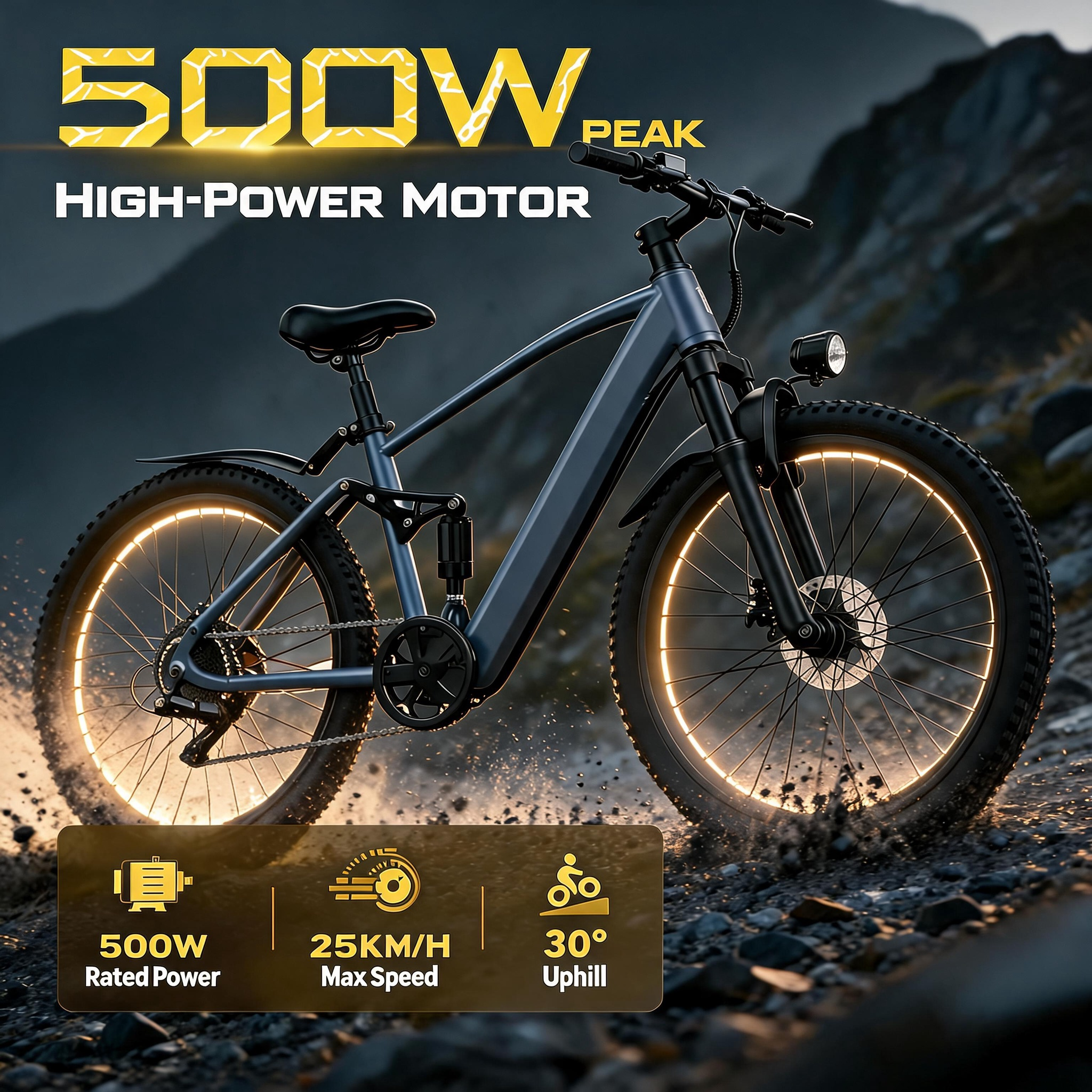 Off-Road Electric Bicycle, Hun - Outdoor Hunting Electric Bike incelemesi ve fiyatı