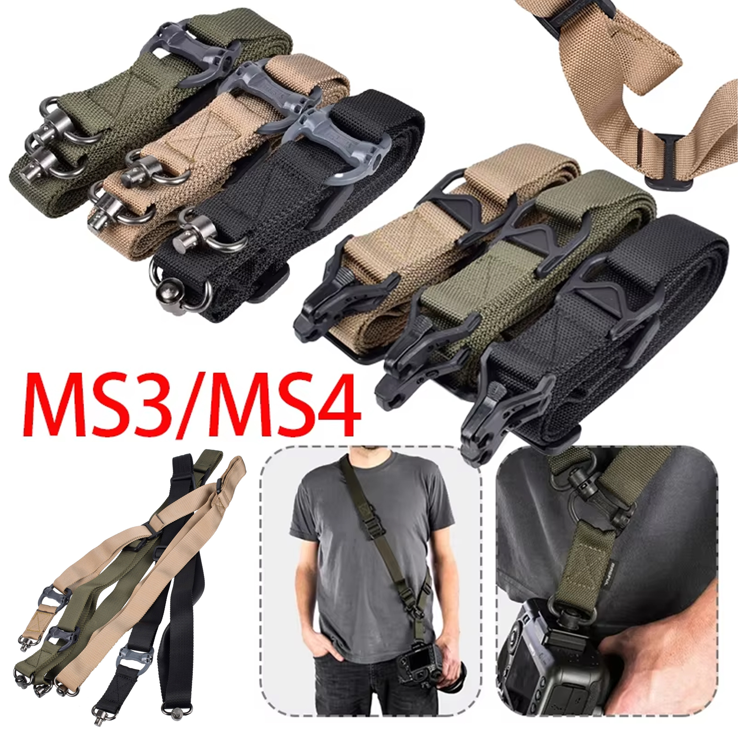 Tactical MS3 Gun QD 2 Point Sl - Rifle Sling Swivel incelemesi ve fiyatı
