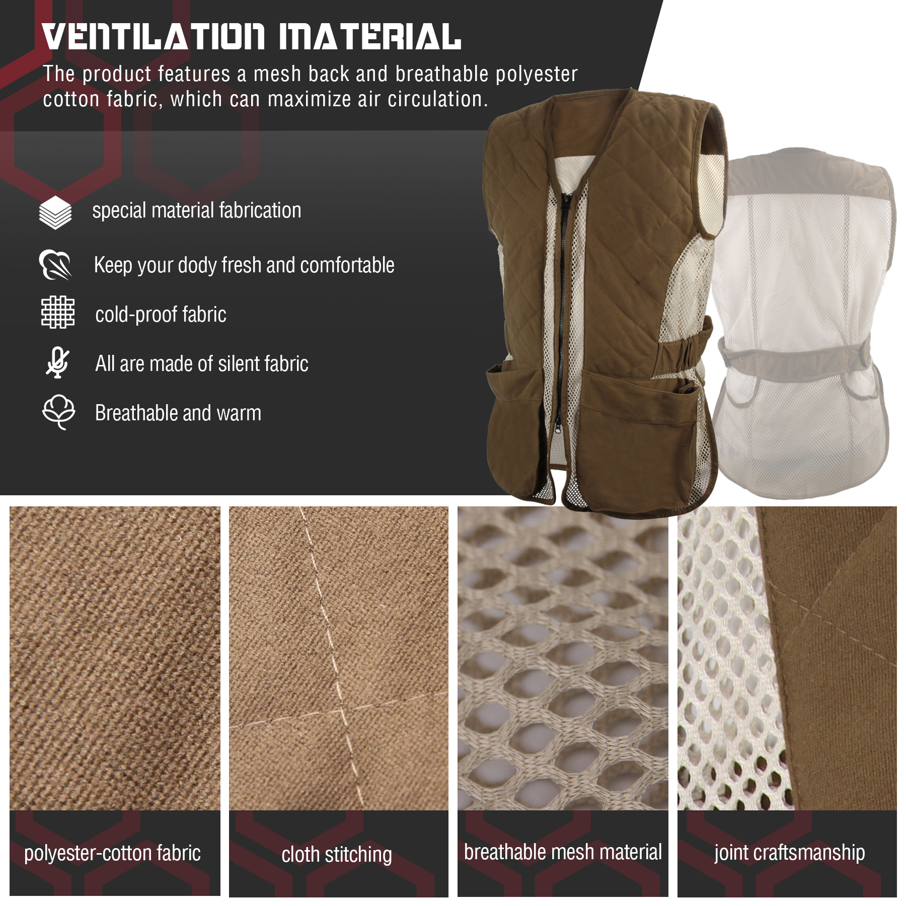 GUGULUZA Outdoor Hunting Vest  - Outdoor Hunting Coat incelemesi ve fiyatı