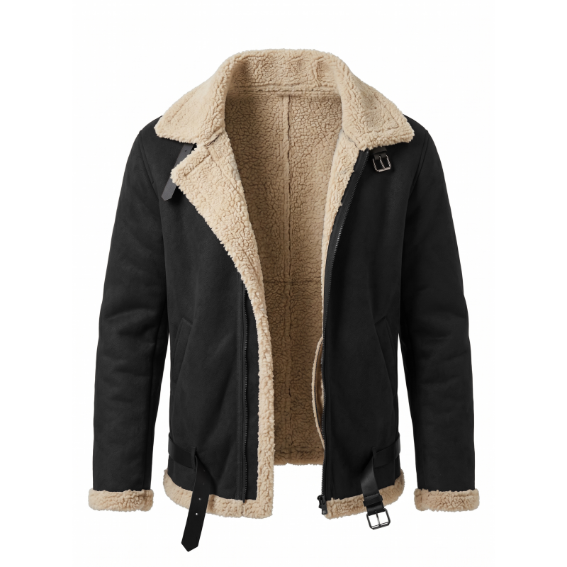 Men Winter Faux Suede Jacket F - Outdoor Hunting Coat incelemesi ve fiyatı