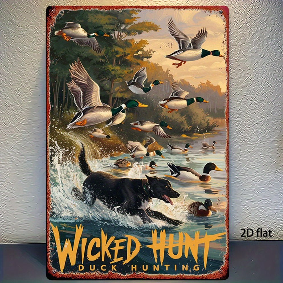 2D Flat Vintage Hunting Duck M - Wildman Hunting & Outdoor Robertson incelemesi ve fiyatı