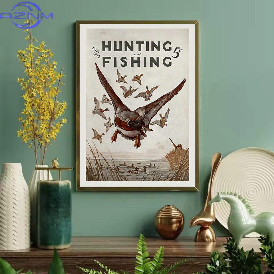 AZNM Retro Wildlife Outdoor Hu - Outdoor Hunting Pictures incelemesi ve fiyatı