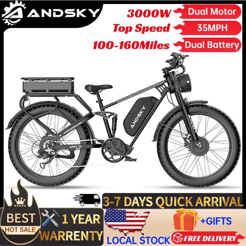 ANDSKY Apex50 AWD Electric Bik - Outdoor Hunting Electric Bike incelemesi ve fiyatı