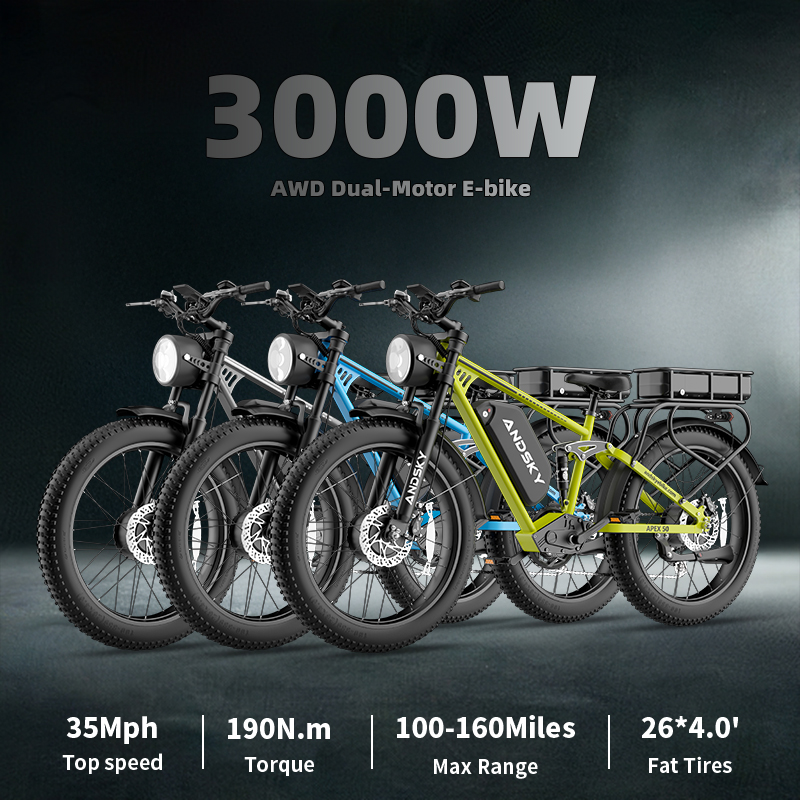 ANDSKY Apex50 AWD Electric Bik - Outdoor Hunting Electric Bike incelemesi ve fiyatı
